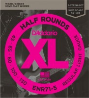 Фото - Струны DAddario XL Half Rounds Bass 5-String 45-130 