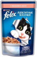 Фото - Корм для кошек Felix Packaging Adult Fantastic Jelly Salmon 10 pcs 