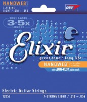 Фото - Струны Elixir Electric 7-String Nanoweb Light 10-56 