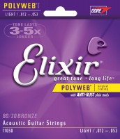 Фото - Струны Elixir Acoustic 80/20 Bronze PW Light 12-53 