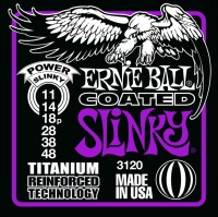 Фото - Струны Ernie Ball Slinky RPS Coated Titanium 11-48 