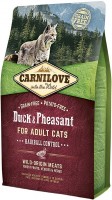 Фото - Корм для кошек Carnilove Adult Hairball Control with Duck/Pheasant  6 kg