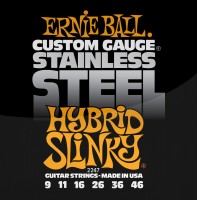 Фото - Струны Ernie Ball Slinky Stainless Steel 9-46 