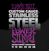 Фото - Струны Ernie Ball Slinky Stainless Steel 11-48 