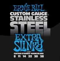 Фото - Струны Ernie Ball Slinky Stainless Steel 8-38 