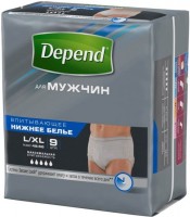 Фото - Подгузники Depend Pants Man L/XL / 9 pcs