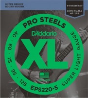 Фото - Струны DAddario XL ProSteels 5-String Bass 40-125 