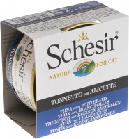 Фото - Корм для кошек Schesir Adult Canned Tuna/Whitebaits in Jelly 85 g 