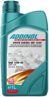 Фото - Моторное масло Addinol Drive Diesel MD1040 10W-40 1 л