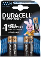 Фото - Аккумулятор / батарейка Duracell  4xAAA Turbo Max MX2400