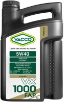 Моторное масло Yacco VX 1000 FAP 5W-40 5 л