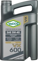 Моторное масло Yacco VX 600 5W-40 5 л
