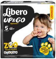 Фото - Подгузники Libero Up and Go Zoo Collection 5 / 68 pcs 