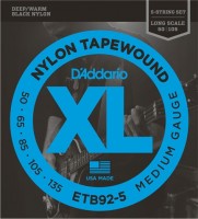 Фото - Струны DAddario XL Nylon Tapewound Bass 5-String 50-135 