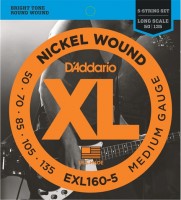 Фото - Струны DAddario XL Nickel Wound Bass 5-String 50-135 