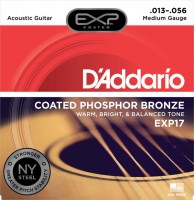 Фото - Струны DAddario EXP Coated Phosphor Bronze 13-56 