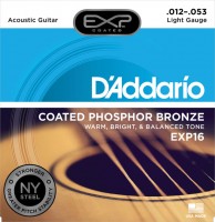 Фото - Струны DAddario EXP Coated Phosphor Bronze 12-53 
