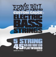 Фото - Струны Ernie Ball Flatwound 5-String Bass 45-130 