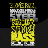 Фото - Струны Ernie Ball Slinky Stainless Steel Bass 50-105 