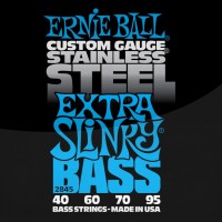 Фото - Струны Ernie Ball Slinky Stainless Steel Bass 40-95 