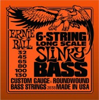 Фото - Струны Ernie Ball Slinky Nickel Wound Bass 32-130 