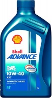 Фото - Моторное масло Shell Advance 4T AX7 10W-40 1 л
