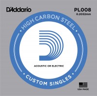 Фото - Струны DAddario Single Plain Steel 008 