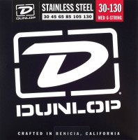 Фото - Струны Dunlop Stainless Steel 6-String Bass Medium 30-130 