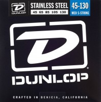 Фото - Струны Dunlop Stainless Steel 5-String Bass Medium 45-130 