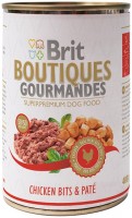 Фото - Корм для собак Brit Boutiques Gourmandes Chicken Bits/Pate 0.4 kg 