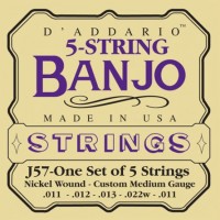 Фото - Струны DAddario 5-String Banjo Nickel-Wound 11-22 