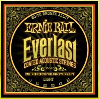 Фото - Струны Ernie Ball Everlast Coated 80/20 Bronze 11-52 