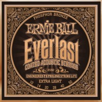 Фото - Струны Ernie Ball Everlast Coated Phosphor Bronze 10-50 