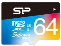 Фото - Карта памяти Silicon Power Superior Pro Color microSD UHS-I Class 10 64 ГБ