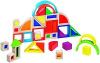 Фото - Конструктор Goki Rainbow Building Bricks with Windows 58620 