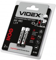 Фото - Аккумулятор / батарейка Videx 2xAAA 1100 mAh 