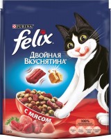 Фото - Корм для кошек Felix Adult Double Yummy with Meat  0.3 kg