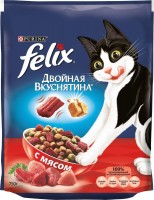 Фото - Корм для кошек Felix Adult Double Yummy with Meat  0.75 kg