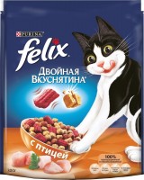 Фото - Корм для кошек Felix Adult Double Yummy with Poultry  0.3 kg