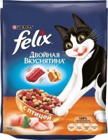 Фото - Корм для кошек Felix Adult Double Yummy with Poultry  0.75 kg