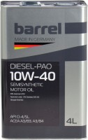 Фото - Моторное масло Barrel Diesel-Pao 10W-40 4 л