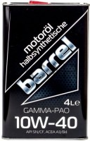 Фото - Моторное масло Barrel Gamma-Pao 10W-40 4 л