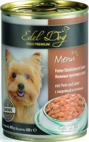 Фото - Корм для собак Edel Dog Adult Canned with Turkey/Liver 0.4 kg