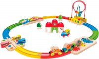 Фото - Автотрек / железная дорога Hape Rainbow Route Railway and Station Set E3816