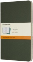 Фото - Блокнот Moleskine Set of 3 Ruled Cahier Journals Large Green 