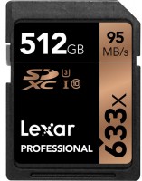 Фото - Карта памяти Lexar Professional 633x SDXC UHS-I U3 512 ГБ