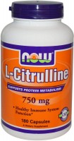 Фото - Аминокислоты Now L-Citrulline 750 mg 90 cap 
