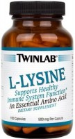 Фото - Аминокислоты Twinlab L-Lysine 100 cap 