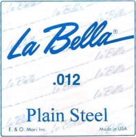 Фото - Струны La Bella Single Plain Steel 12