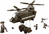 Фото - Конструктор Sluban Transport Helicopter and Jeep M38-B6600